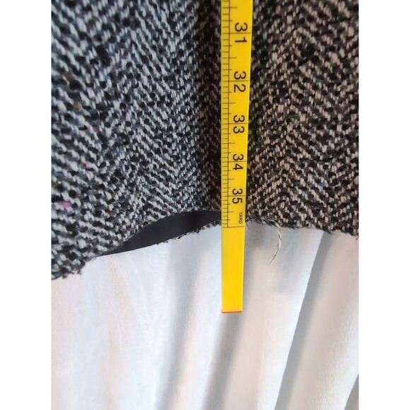 Vintage New York Girl Gray Coat Women's Size 7 Shell Tweed Polyester Lining - Picture 11 of 13